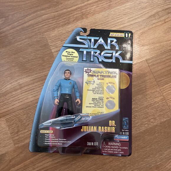 Star Trek Warp Factor Series 1 Dr. Julian Bashir Action Figure 1997 Playmates - Picture 3 of 8